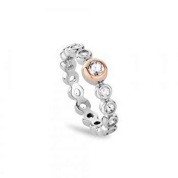 Clogau® Sterling Silver Celebration Ring with Topaz