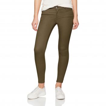 VILA CLOTHES Vicommit Rw 7/8 Super Stretch Color-Noos, Pantalones para Mujer, Verde, Talla Medium