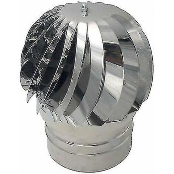 Tapa de chimenea Ztforus, extractor de humo rotativo con base redonda