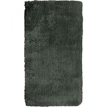 Tapis chambre toucher laineux 60 cm x 110 cm noir