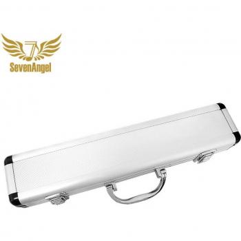 Estuche de flauta portátil con diseño de bambú y aluminio SevenAngel