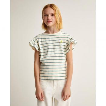 Camiseta de niña Scalpers en rayas de algodón