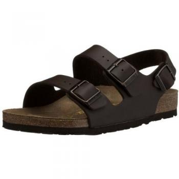 Birkenstock Milano Sandali Birko Flor Cinturino alla Caviglia Marrone Scuro