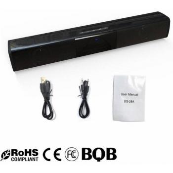 Haut-parleur Bluetooth Sound Blaster avec carte TF, connexion sans fil, entrée audio 3.5MM, FM, AUX et RCA