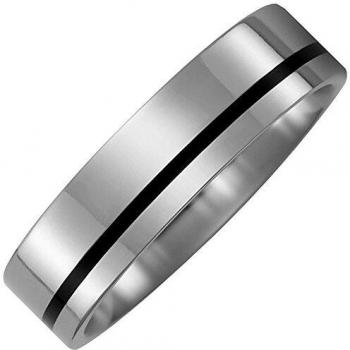Titanium & Keramik Bicolor Partnerring (Größe 62)