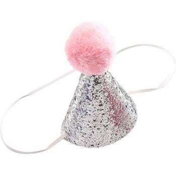 Dog Cat Adjustable Sequin Bowtie Collar Hat