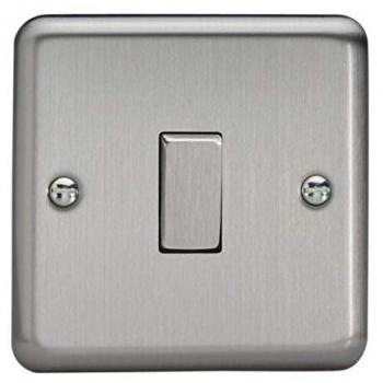 Matt Chrome 1 Gang Rocker Switch
