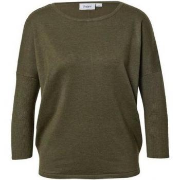 Mila R-Neck Sweater in Army Green