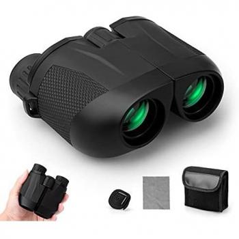 Wandern & Jagd 10x25 Fernglas – FMC Grünlinse, HD Nachtsicht, Wasserfest