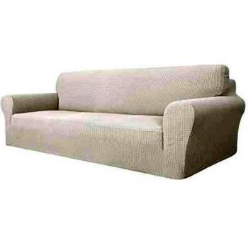 MAXIJIN White Couch Cover for 4 Seater