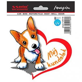 Mój Kundelek Automotive Decal, 13 cm × 13 cm (Product 125116)