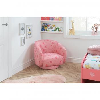 Disney Children's Pink Princess Swivel Chair