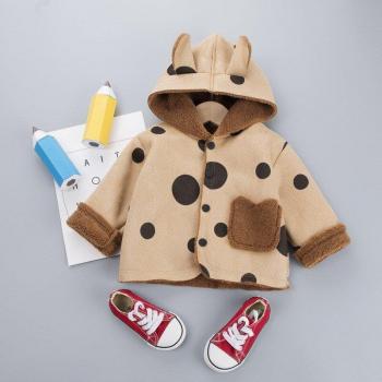 Babyjacke mit Kapuze und Ohren