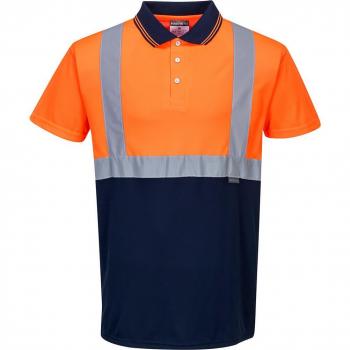 Polo de Travail Bicolore Orange/Marine 4XL Portwest