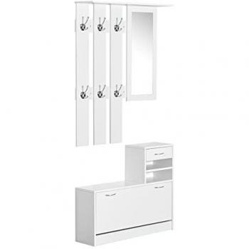 Entryway Organizer Shoe Storage Space Saving Mirror Chest Wardrobe
