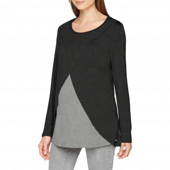 Bellybutton Maternity Wear Women's Maternity Long Sleeve Shirt Nursing Top 1/1 Arm, Large
