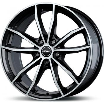 RIAL X12 Diamantschwarz Frontpoliert 7.5Jx18 5x112 ET25 Alufelge