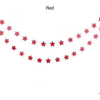 Party Decor Gold Silver Star Garland