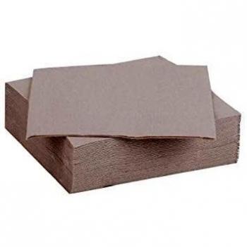 Lot de Serviettes en Papier Taupe 38x38cm 2 Plis Gappy