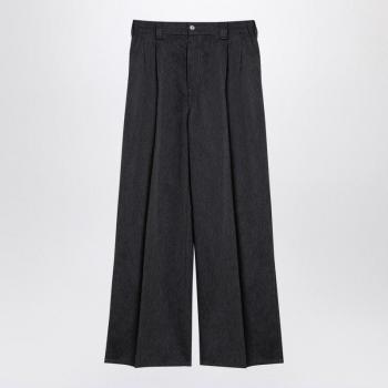 Maison Margiela Women's Gray Wide Trousers S