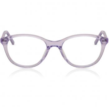 Oval Full Rim Plastic Kids' Prescription Glasses Purple Size 48