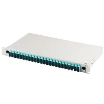 Patch Panel Extensible de Fibra Óptica 19'' 1U, 24 Puertos SC dx, Gris