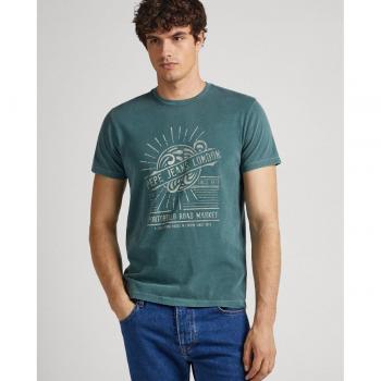 Dorian PeJeans T‑shirt Vert Turquoise XXL – Short Sleeve