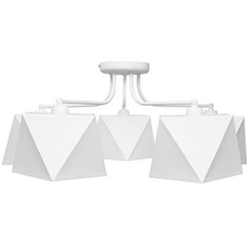Adamant 75cm White Multi-Arm Semi-Flush Ceiling Light