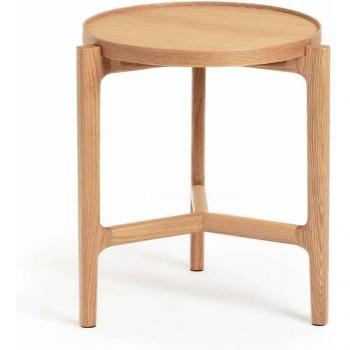 Table d'appoint en chêne Alyasa