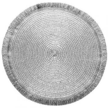Mantel Individual Ø 38 cm en Color Plata – Tognana