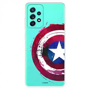 Funda Oficial de Silicona Transparente Capitán América para Samsung Galaxy A52 5G