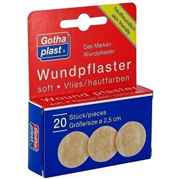Gothaplast Wundpflaster soft Vlies 25 mm Durchmesser, 20 St
