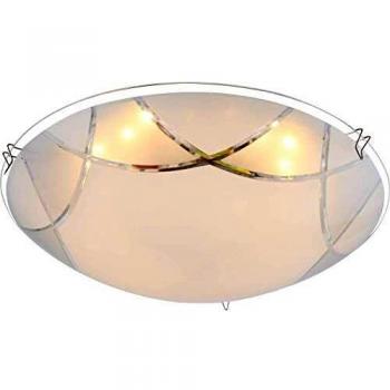 Plafonnier Design Chromé 25 cm