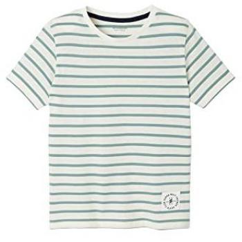 T-shirt garçon sauge à rayures VERTBAUDET