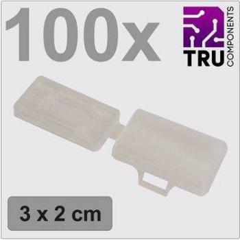 Transparent 18×30mm Badge Markers – Tru Components TC‑12888604, 100 Pack