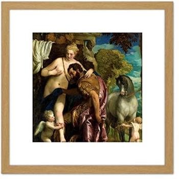 Artery8 Edition: Love Unites Mars & Venus – 8x8″ Light Oak Frame