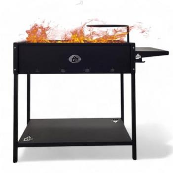 Mangal Batyr 60 Grillstation mit Ablage und Topfhalter