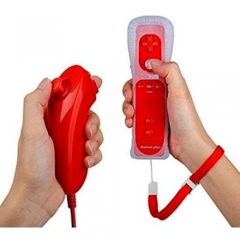 Controlador Remoto 2 en 1 para Nintendo Wii con Motion Plus y Nunchuck