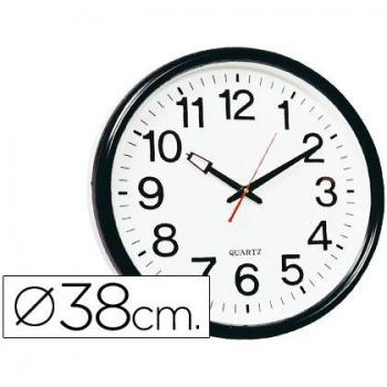 Horloge murale noire 34 cm