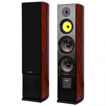Krüger Matz Lautsprecher Destiny (1 Paar, 200 W), Braun, für HiFi/Heimkino
