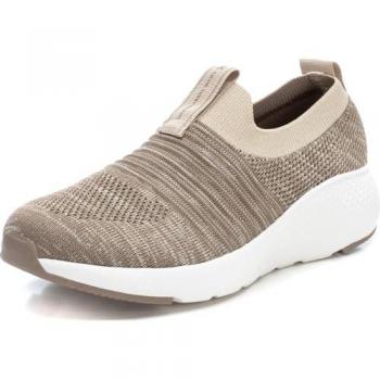 XTI Beige Sneaker para Mujer, Suela de Goma