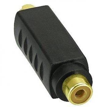 InLine® S-VHS Adapter aktiv, 4pol Mini DIN Stecker an Cinch Buchse, vergoldete Anschlüsse (99401A)