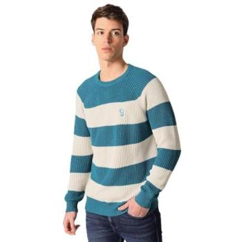 Six Valves: Camisa Deportiva con Franjas y Cuello Caja en Algodón