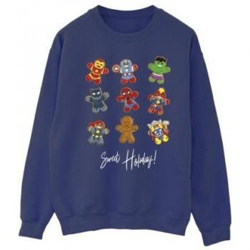 Sweatshirt Noir pour Homme Avengers Gingerbread S