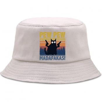 Unisex Panama Kappe mit Katzenmuster