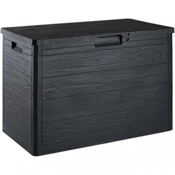 Coffre de stockage en résine 160 litres gris Woody's 77,5 x 44,5 x 52,7 cm