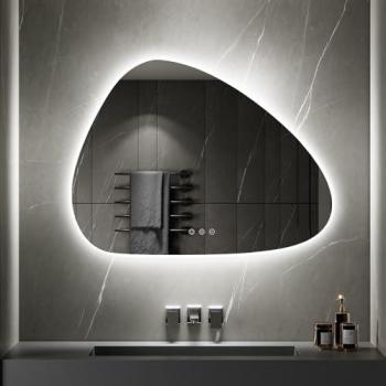 Galeo Miroir Organique Lumineux 60×80 cm – Éclairage LED Ajustable, Antibuée