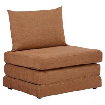 Single Chenille Poltrona Letto Camel