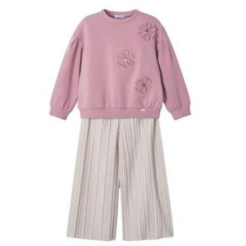Mayoral Set aus Sweatshirt und Stoffhose 4551 Rosa Regular Fit 5Y Mädchen