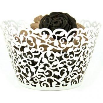Vasos de Papel para Pastel con Corte Blanco TTLIFE